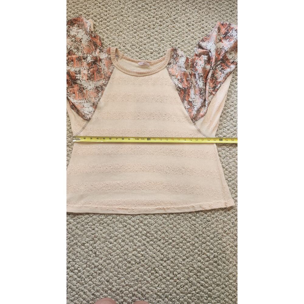 Ces Femime Women's Large Blouse‎ w/ Puff Sleeves Boho - Picture 6 of 6